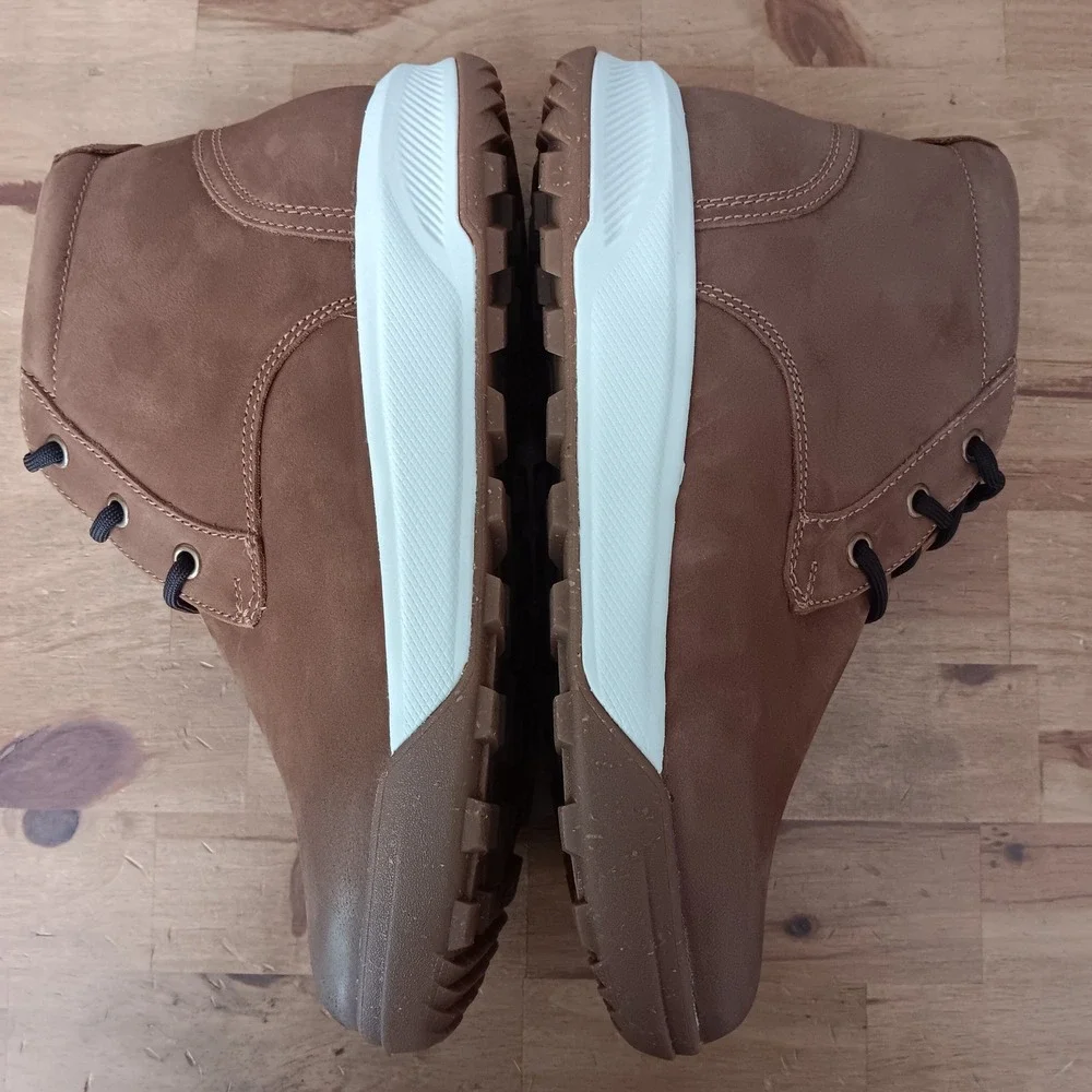 Florsheim Trailmix Chukka Mens 7.5W Mocha New Leather Comfortech Boots 14424